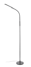 Mainstays 71" Modern Matte Black LED Floor Lamp with Adjustable 4 Brightness Levels and 4 Color Temperature Settings, Ideal for Teens, Tweens