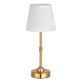 VEVOR Cordless Table Lamp, 5200mAh Built-in Rechargeable Battery Desk Lamp, 3-Level Brightness, Fabric Shade, 2700-3000K Color Temperature